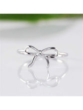 Anillo de moda con lazo sencillo